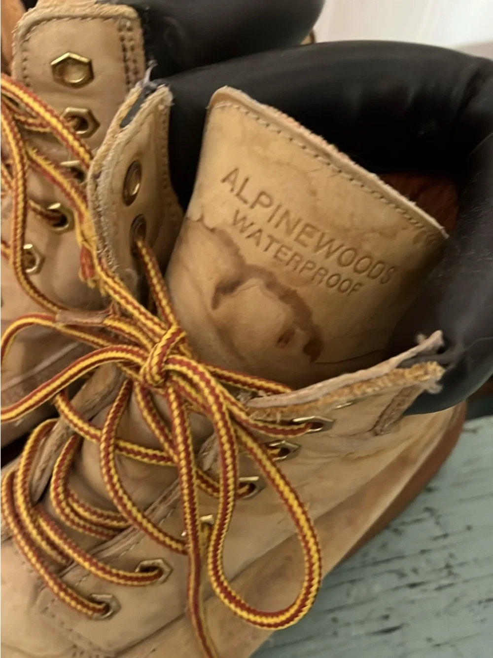 Alpine Woods Waterproof Leather Work Boots Mens Sz 10